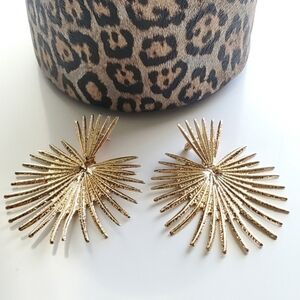 Boho Chic Sunburst Statement Earrings